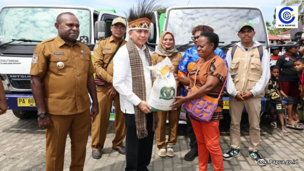 penyaluran cadangan beras sarmi