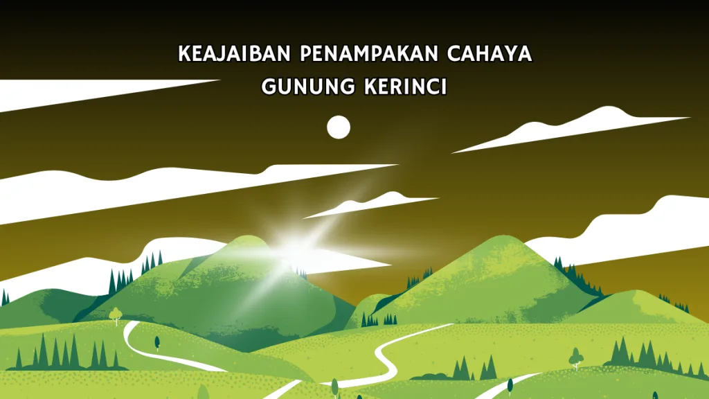 penampakan cahaya gunung kerinci