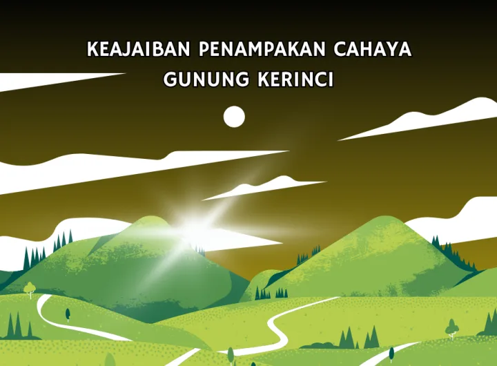 penampakan cahaya gunung kerinci
