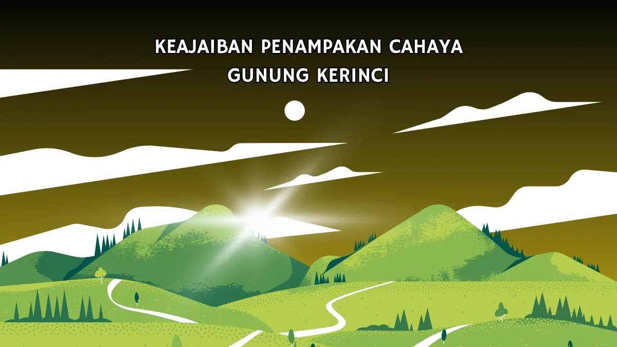 penampakan cahaya gunung kerinci